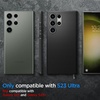 image:imageSpigen for Galaxy S25 Case Liquid Air No Magnet Ring MilitaryGrade Protection  Abyss GreenMatte Black