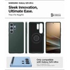 image:imageSpigen for Galaxy S25 Case Thin Fit MagFit Compatible with MagSafe Fast Wireless Charging  BlackAbyss Green