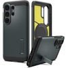 image:imageSpigen for Galaxy S25 Case Tough Armor MagFit Kickstand Compatible with MagSafe MilitaryGrade Protection  BlackAbyss Green