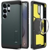 image:imageSpigen for Galaxy S25 Case Tough Armor MagFit Kickstand Compatible with MagSafe MilitaryGrade Protection  BlackAbyss Green