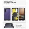 image:imageSpigen for Galaxy S25 Case Tough Armor MagFit Kickstand Compatible with MagSafe MilitaryGrade Protection  BlackAsh Violet