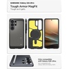 image:imageSpigen for Galaxy S25 Case Tough Armor MagFit Kickstand Compatible with MagSafe MilitaryGrade Protection  BlackGunmetal