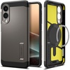 image:imageSpigen for Galaxy S25 Case Tough Armor MagFit Kickstand Compatible with MagSafe MilitaryGrade Protection  BlackGunmetal