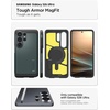image:imageSpigen for Galaxy S25 Case Tough Armor MagFit Kickstand Compatible with MagSafe MilitaryGrade Protection  GunmetalAbyss Green