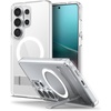 image:imageSpigen for Galaxy S25 Case Ultra Hybrid S MagFit Kickstand Compatible with MagSafe Fast Wireless Charging 2025  Clear WhiteClear White