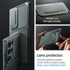 image:imageSpigen for Galaxy S25 Ultra Case Optik Armor Sliding Camera Cover No Magnet Ring MilitaryGrade Protection  Abyss GreenAbyss Green