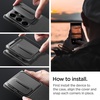 image:imageSpigen for Galaxy S25 Ultra Case Optik Armor Sliding Camera Cover No Magnet Ring MilitaryGrade Protection  Abyss GreenBlack