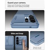 image:imageSpigen for Galaxy S25 Ultra Case Optik Armor Sliding Camera Cover No Magnet Ring MilitaryGrade Protection  Abyss GreenLight Blue