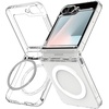 image:imageSpigen for Galaxy Z Flip 7 Case Ultra Hybrid Pro MagFit Hinge Protection Qi21 CertifiedMagnet for Galaxy  Clear WhiteClear White
