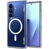 image:imageSpigen for Galaxy Z Fold 7 Case Ultra Hybrid Pro MagFit AntiYellowing Fast Wireless ChargingHinge Protection  Clear WhiteClear White