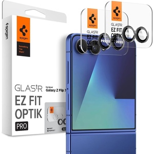 image:imageSpigen Camera Lens Protector for Galaxy Z Flip 8  Galaxy Z Flip 72 Pack  GlasTR EZ Fit Optik Pro 9H Tempered glass Scratch resistant Original photo quality Autoalign tray Casefriendly Black