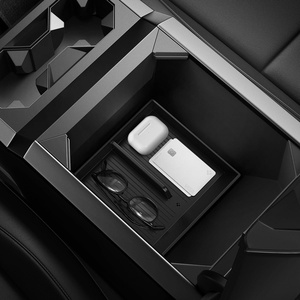 image:imageSpigen Center Console Organizer Tray Designed for Tesla Cybertruck 202623  Compatible with Cybertruck 2026202520242023 Top Carbon Edition  Tesla Cybertruck AccessoriesBottom Organizer