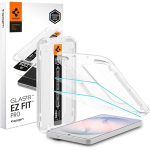 image:imageSpigen GlasTR EZ FIT Tempered Glass Screen Protector for Galaxy S25  S24  Crystal Clear 9H Hardness Tempered Glass Easy Installation Kit CaseFriendly Crystal Clear Touch ResponsiveGalaxy S26
