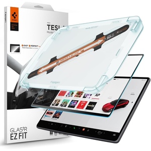 image:imageSpigen Screen Protector Matte Finish for Model 3202426 Model Y202526  9H Tempered Glass GlasTR EZ Fit AntiFingerprint Auto Align Tray Designed for Model 3 202426 Model Y 202526 154154inch Model 3 Highland  Model Y Juniper