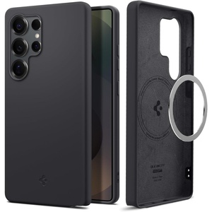 image:imageSpigen Silicone Fit MagFit Designed for Galaxy S25 Ultra Case Qi2 CertifiedMagnet for Galaxy 2025  BlackBlack