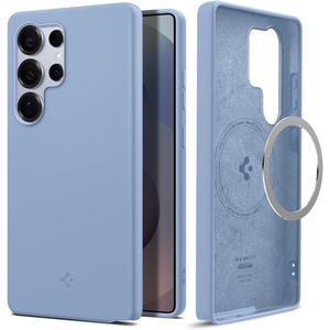 image:imageSpigen Silicone Fit MagFit Designed for Galaxy S25 Ultra Case Qi2 CertifiedMagnet for Galaxy 2025  BlackSapphire Blue