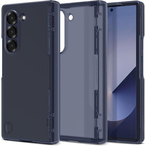 image:imageSpigen Ultra Hybrid Pro Designed for Galaxy Z Fold 6 Case 2024 Hinge Protection AntiYellowing  Crystal ClearFrost Navy Blue