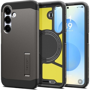 image:imageSpigen for Galaxy S25 Case Tough Armor MagFit Kickstand Compatible with MagSafe MilitaryGrade Protection  BlackGunmetal