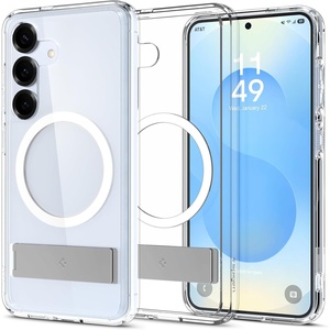 image:imageSpigen for Galaxy S25 Case Ultra Hybrid S MagFit Kickstand Compatible with MagSafe Fast Wireless Charging 2025  Clear WhiteClear White