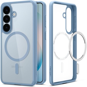 image:imageSpigen for Galaxy S26 Ultra Case Ultra Hybrid MagFit AntiYellowing Compatible with MagSafe Fast Wireless Charging  Zero One BlackLight Blue