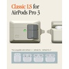 image:imageSpigen Classic LS Designed for AirPods Pro 3 Case 2025 with Lock  Classic Macintosh Mouse Inspired Design Secure Locking Clip Lanyard Included  StoneStone