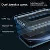 image:imageSpigen Screen Protector for iPhone 17 Pro Max 16 Pro Max  GlasTR EZ Fit AluminaCore Aluminumenhanced 10H tempered glass Autoalign tray 100 clarity Casefriendly 2 PackiPhone 12 Pro Max