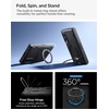 image:imageSpigen Slim Armor Pro S MagFit for Galaxy Z Fold 8 Case Black  Spring Hinge Mechanism SecuLink 360 Rotating Kickstand Air Cushion Tech Compatible with MagSafe Full Camera ProtectionBlack