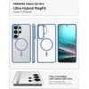 image:imageSpigen for Galaxy S24 Ultra Case Ultra Hybrid MagFit AntiYellowing Compatible with MagSafe Fast Wireless Charging  WhiteLight Blue