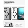 image:imageSpigen for Galaxy S24 Ultra Case Ultra Hybrid MagFit AntiYellowing Compatible with MagSafe Fast Wireless Charging  WhiteMatte Black