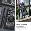 image:imageSpigen for Galaxy S24 Ultra Case Ultra Hybrid MagFit AntiYellowing Compatible with MagSafe Fast Wireless Charging  WhiteZero One Black