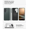 image:imageSpigen for Galaxy S26 Case Liquid Air MagFit MilitaryGrade Protection Compatible with MagSafeFast Wireless Charging  Matte BlackAbyss Green