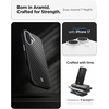 image:imageSpigen for iPhone 17 Pro Max Case Enzo Aramid T 1500D Genuine Aramid Fiber Camera Control Button Protection Compatible with MagSafe  Black BlackBlack Silver