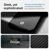 image:imageSpigen for iPhone 17 Pro Max Case Enzo Aramid T 1500D Genuine Aramid Fiber Camera Control Button Protection Compatible with MagSafe  Black BlackMatte Black