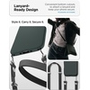 image:imageSpigen for iPhone 17 Pro Max Case Liquid Air TPU Covered Camera Control No Magnet Ring MilitaryGrade Protection  Matte BlackAbyss Green