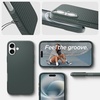 image:imageSpigen for iPhone 17 Pro Max Case Liquid Air TPU Covered Camera Control No Magnet Ring MilitaryGrade Protection  Matte BlackAbyss Green