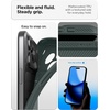 image:imageSpigen for iPhone 17 Pro Max Case Liquid Air TPU Covered Camera Control No Magnet Ring MilitaryGrade Protection  Matte BlackAbyss Green