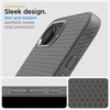 image:imageSpigen for iPhone 17 Pro Max Case Liquid Air TPU Covered Camera Control No Magnet Ring MilitaryGrade Protection  Matte BlackMarble Gray