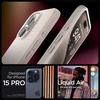 image:imageSpigen for iPhone 17 Pro Max Case Liquid Air TPU Covered Camera Control No Magnet Ring MilitaryGrade Protection  Matte BlackNatural Titanium