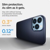 image:imageSpigen for iPhone 17 Pro Max Case Liquid Air TPU Covered Camera Control No Magnet Ring MilitaryGrade Protection  Matte BlackNavy Blue