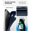 image:imageSpigen for iPhone 17 Pro Max Case Liquid Air TPU Covered Camera Control No Magnet Ring MilitaryGrade Protection  Matte BlackNavy Blue