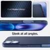 image:imageSpigen for iPhone 17 Pro Max Case Liquid Air TPU Covered Camera Control No Magnet Ring MilitaryGrade Protection  Matte BlackNavy Blue