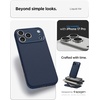 image:imageSpigen for iPhone 17 Pro Max Case Liquid Air TPU Covered Camera Control No Magnet Ring MilitaryGrade Protection  Matte BlackNavy Blue