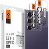 image:imageSpigen Camera Lens Protector for Galaxy S24 Ultra  Titanium Black 2 Pack  GlasTR EZ Fit Optik Pro 9H Tempered glass Scratch resistant Original photo quality Autoalign tray CasefriendlyTitanium Violet