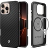 image:imageSpigen for iPhone 17 Pro Max Case Enzo Aramid T 1500D Genuine Aramid Fiber Camera Control Button Protection Compatible with MagSafe  Black BlackBlack Silver