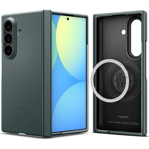 image:imageSpigen Air Fit Pro MagFit for Galaxy Z Fold 8 Case Black  Qi2 Certified PU Hinge Protection Air Cushion Tech Compatible with MagSafe Ultra Thin Case Camera Plateau ProtectionAbyss Green