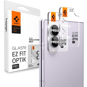 image:imageSpigen Camera Lens Protector for Galaxy Z Fold 8  Black 2 Pack  GlasTR EZ Fit Optik Pro 9H Tempered glass Scratch resistance Original photo quality Autoalign tray Casefriendly