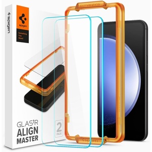 image:imageSpigen GlasTR AlignMaster Tempered Glass Screen Protector for Galaxy S23 FE  9H tempered glass GlasTR AlignMaster tray 100 clarity Original touch Casefriendly 2PackGalaxy S23 FE
