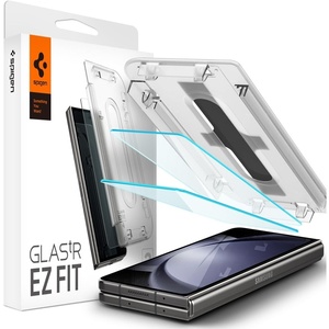 image:imageSpigen GlasTR EZ FIT Tempered Glass Screen Protector for Galaxy Z Flip 5  9H Tempered glass Scratch resistance Autoalign tray Labtested 100 clarity Original touch Casefriendly 2 PackGalaxy Z Fold5