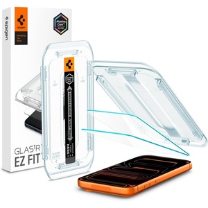 image:imageSpigen Screen Protector for iPhone 17 Pro Max 16 Pro Max  GlasTR EZ Fit AluminaCore Aluminumenhanced 10H tempered glass Autoalign tray 100 clarity Casefriendly 2 PackiPhone 17 Pro Max  iPhone 16 Pro Max