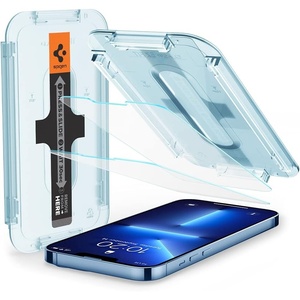 image:imageSpigen Screen Protector for iPhone 17 Pro Max 16 Pro Max  GlasTR EZ Fit AluminaCore Aluminumenhanced 10H tempered glass Autoalign tray 100 clarity Casefriendly 2 PackiPhone 14 Plus  iPhone 13 Pro Max